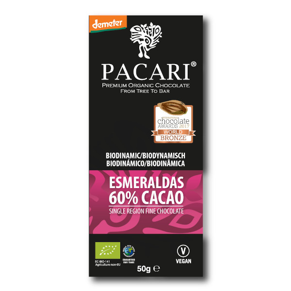 Demeter čokoláda Esmeraldas 60% 50g