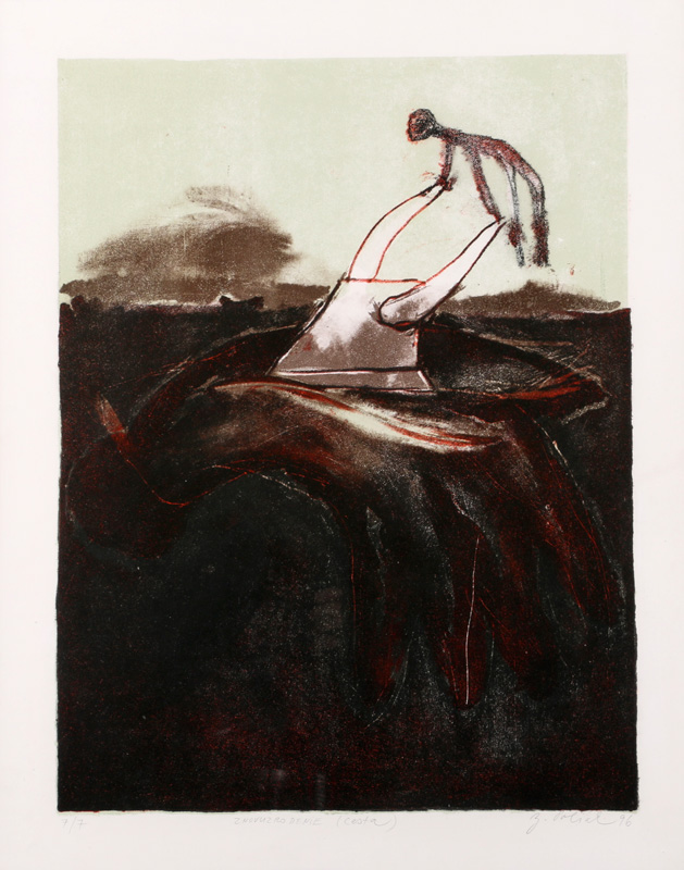 Reborn (The Way) - papier, tlač, 53 x 42 cm, 1996
