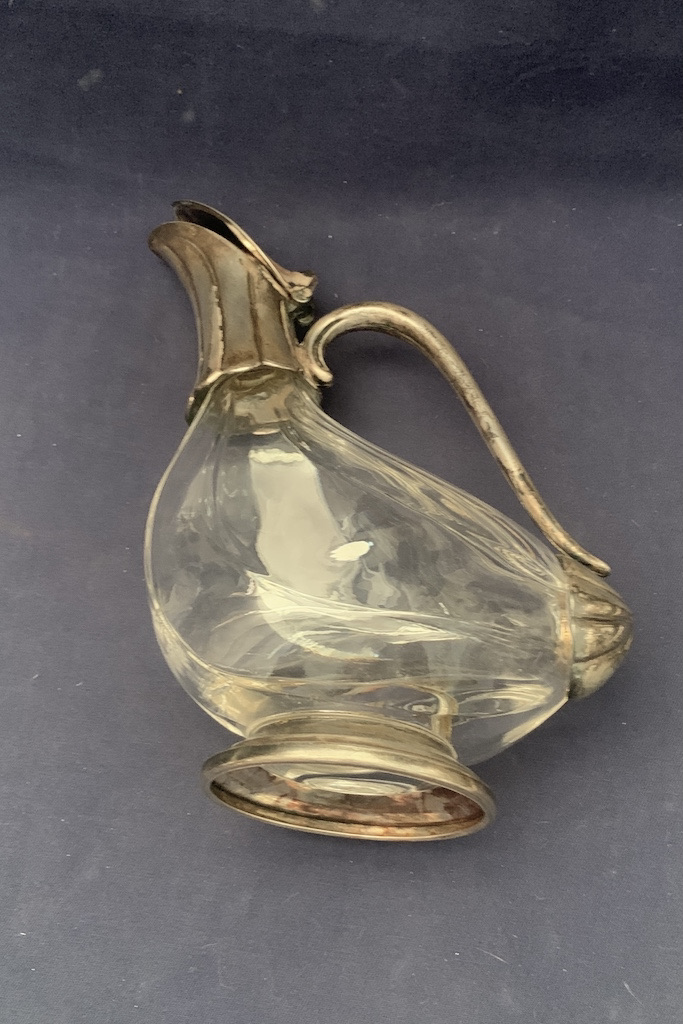 Karafa sklo, kov Carafe Glass, metal C208