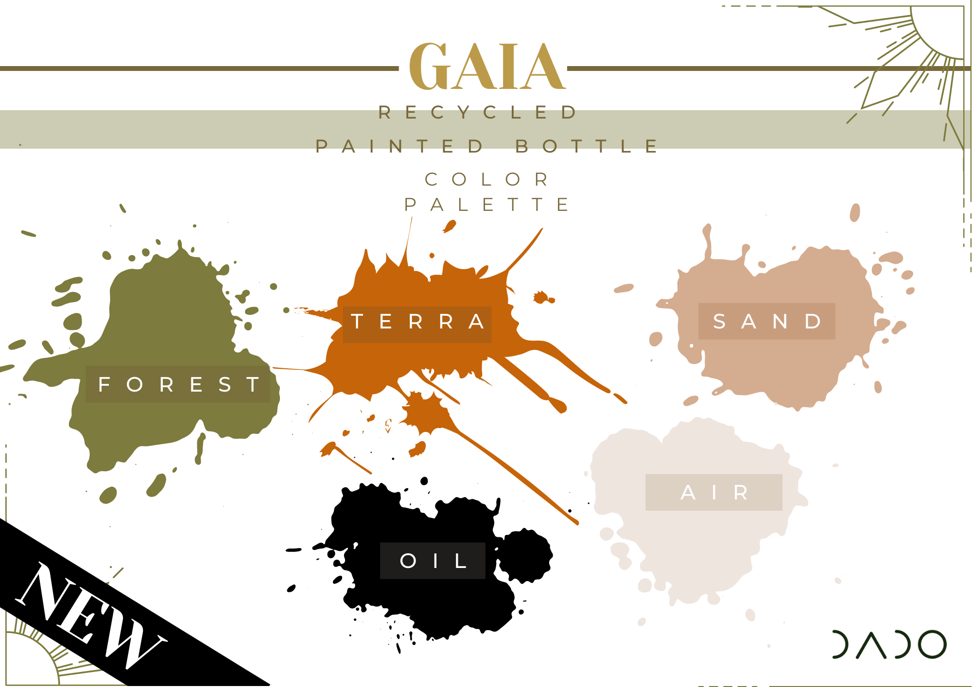 GAIA festett boros üveg variációk