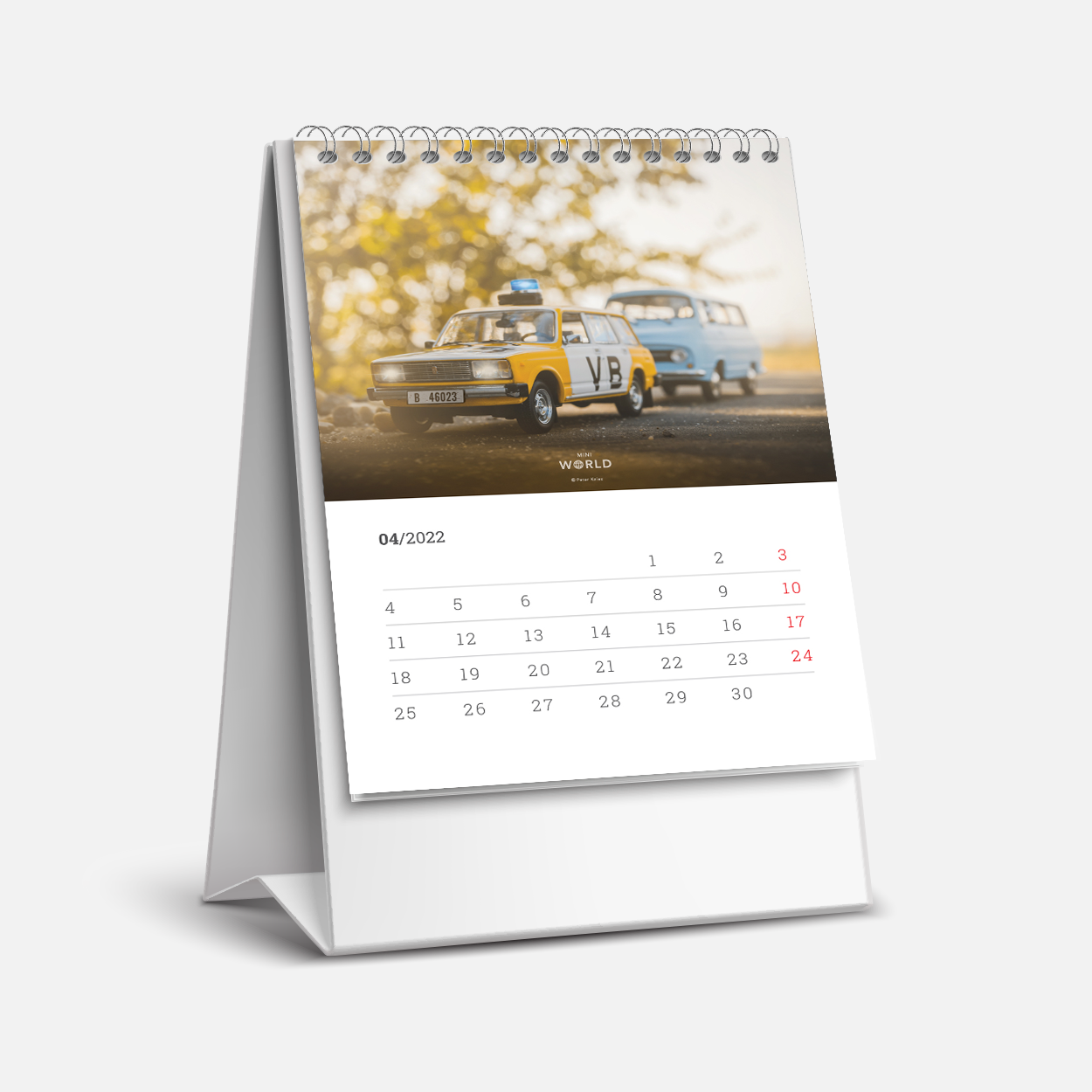 Kalendár Mini World 2022 (stolový A5)