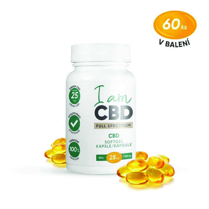 Full spectrum CBD kapsule 1 500 mg 60 ks