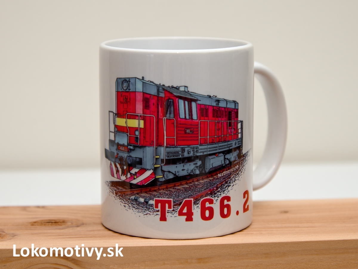 Pohár s lokomotívou Kocúr T466.2 (742)