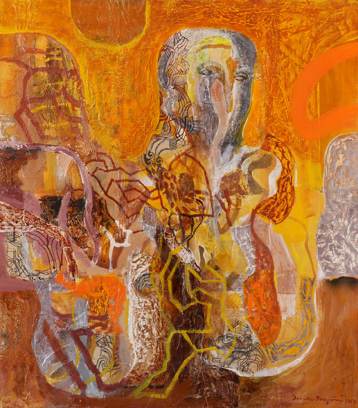 Morning - sololit, olej, kombinovaná technika, 90 x 80 cm, 2014