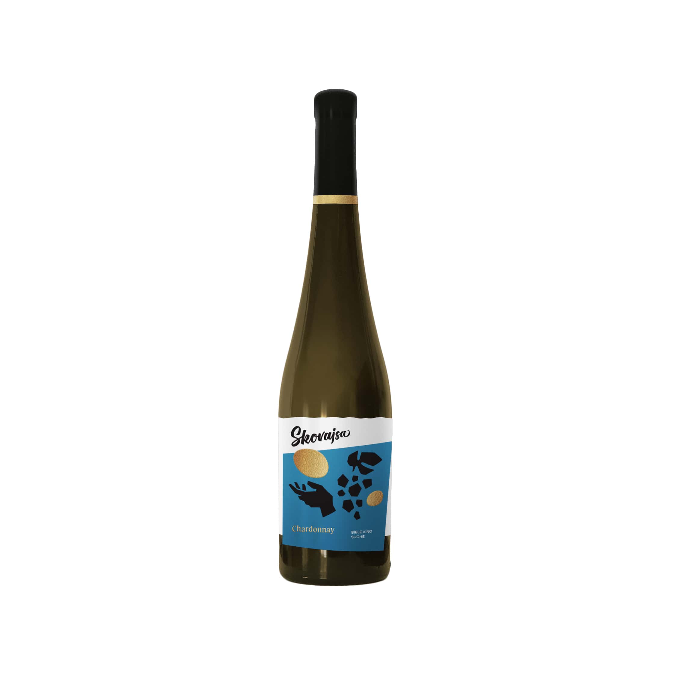Chardonnay - Skovajsa, biele suché víno.