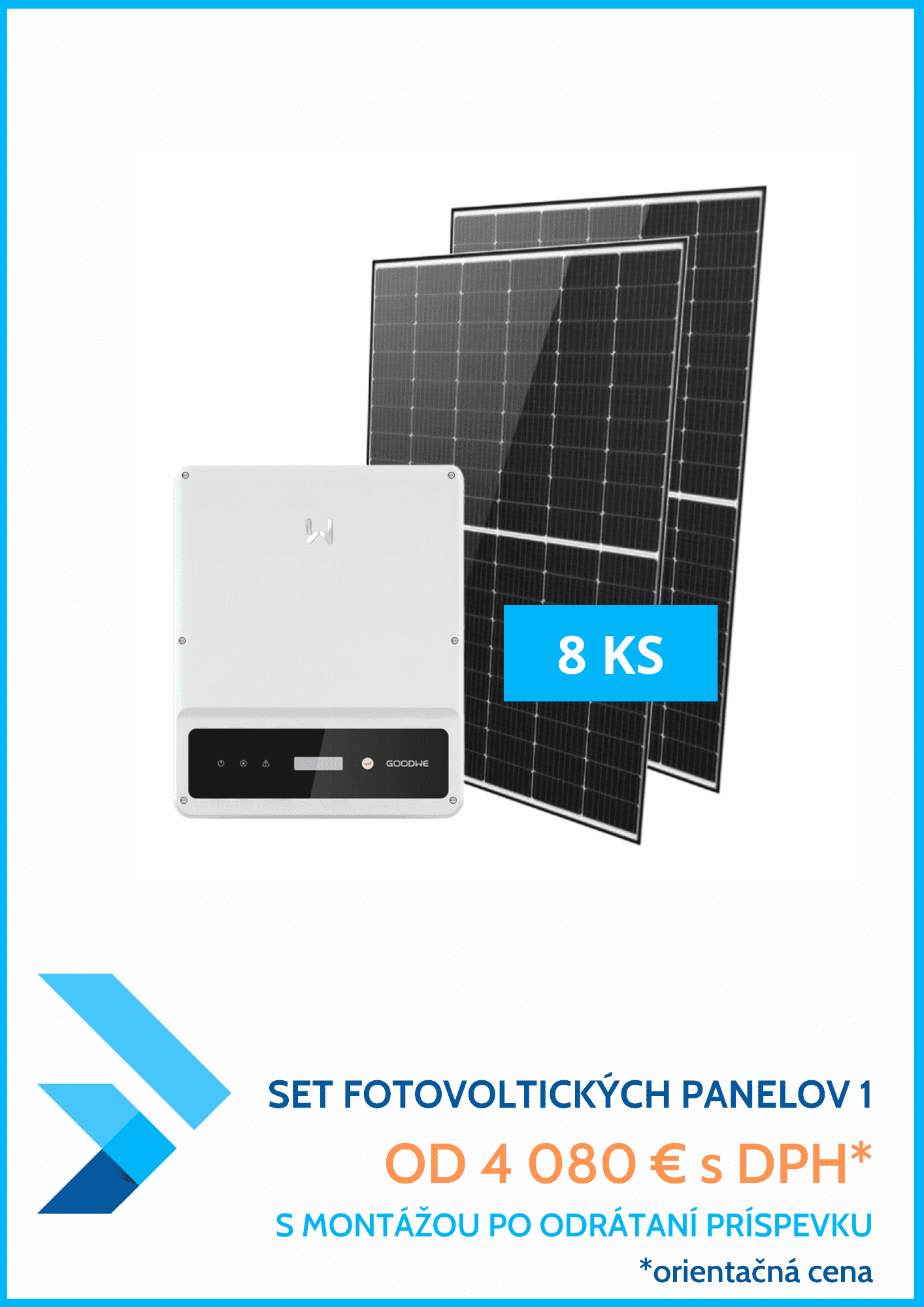 Fotovoltické panely PV LONGI LR5-54HPH-415M Menič GoodWe 3600 D-NS