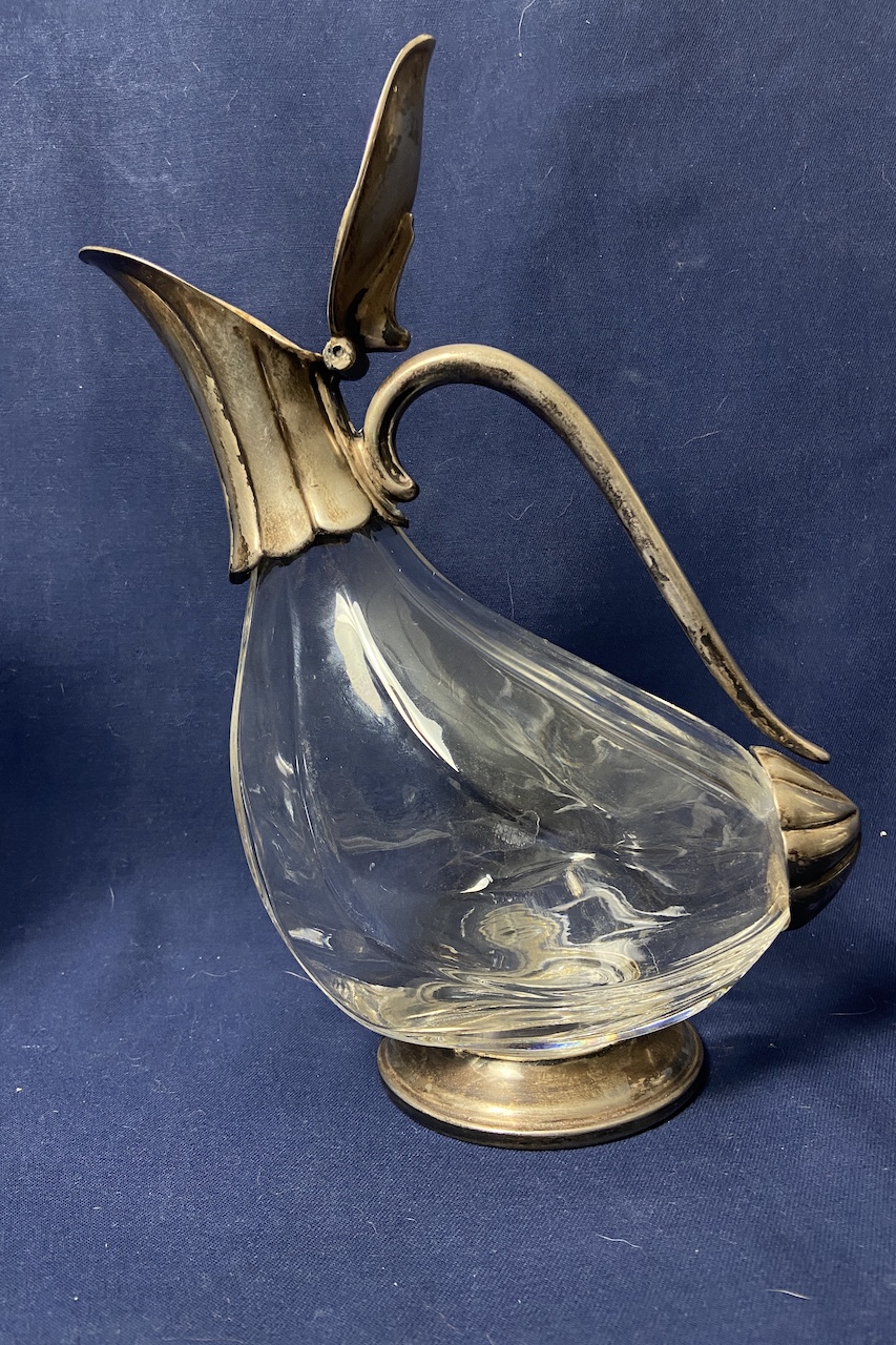 Karafa sklo, kov Carafe Glass, metal C208