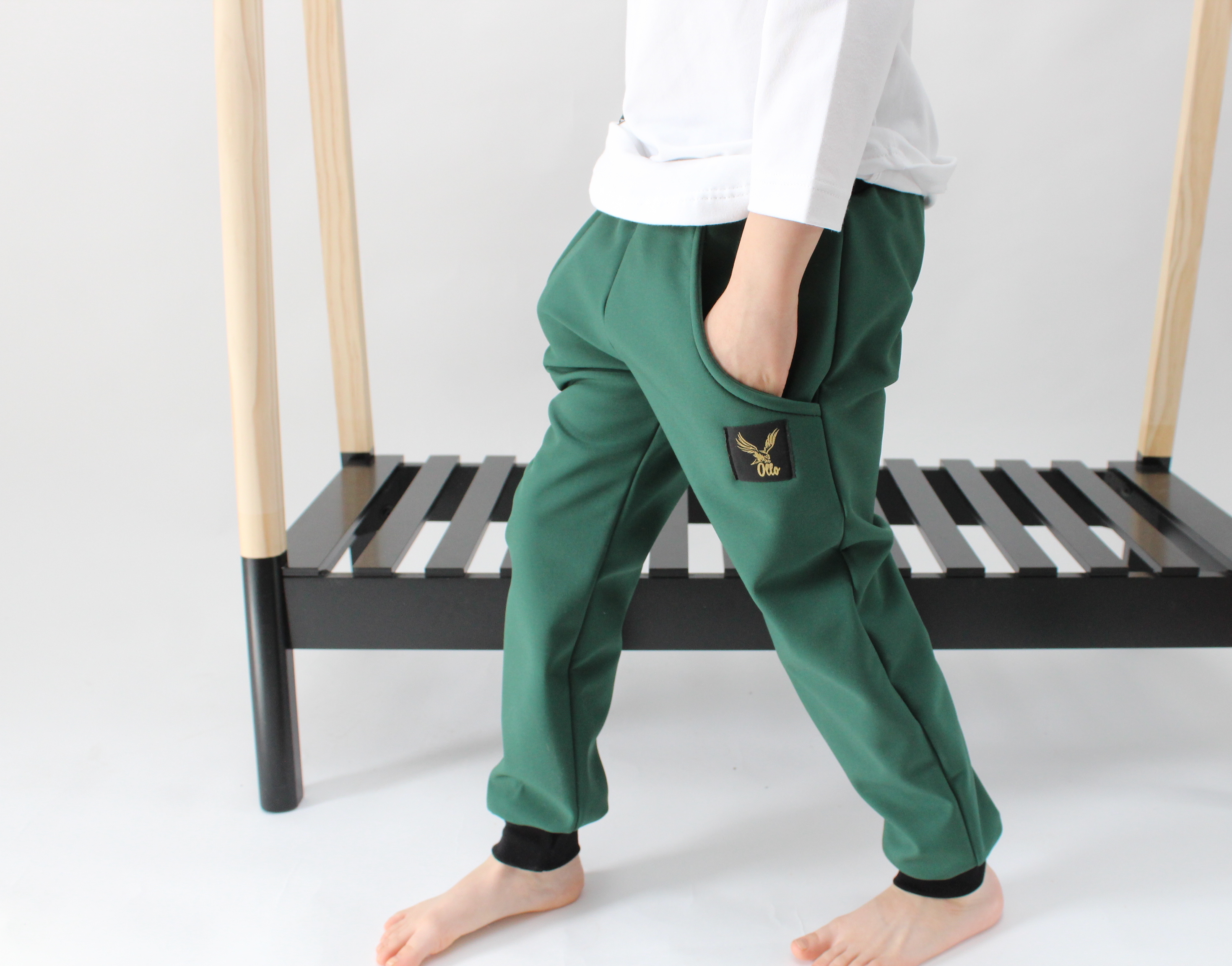 Softshell nohavice prechodné "zelená smaragdová"