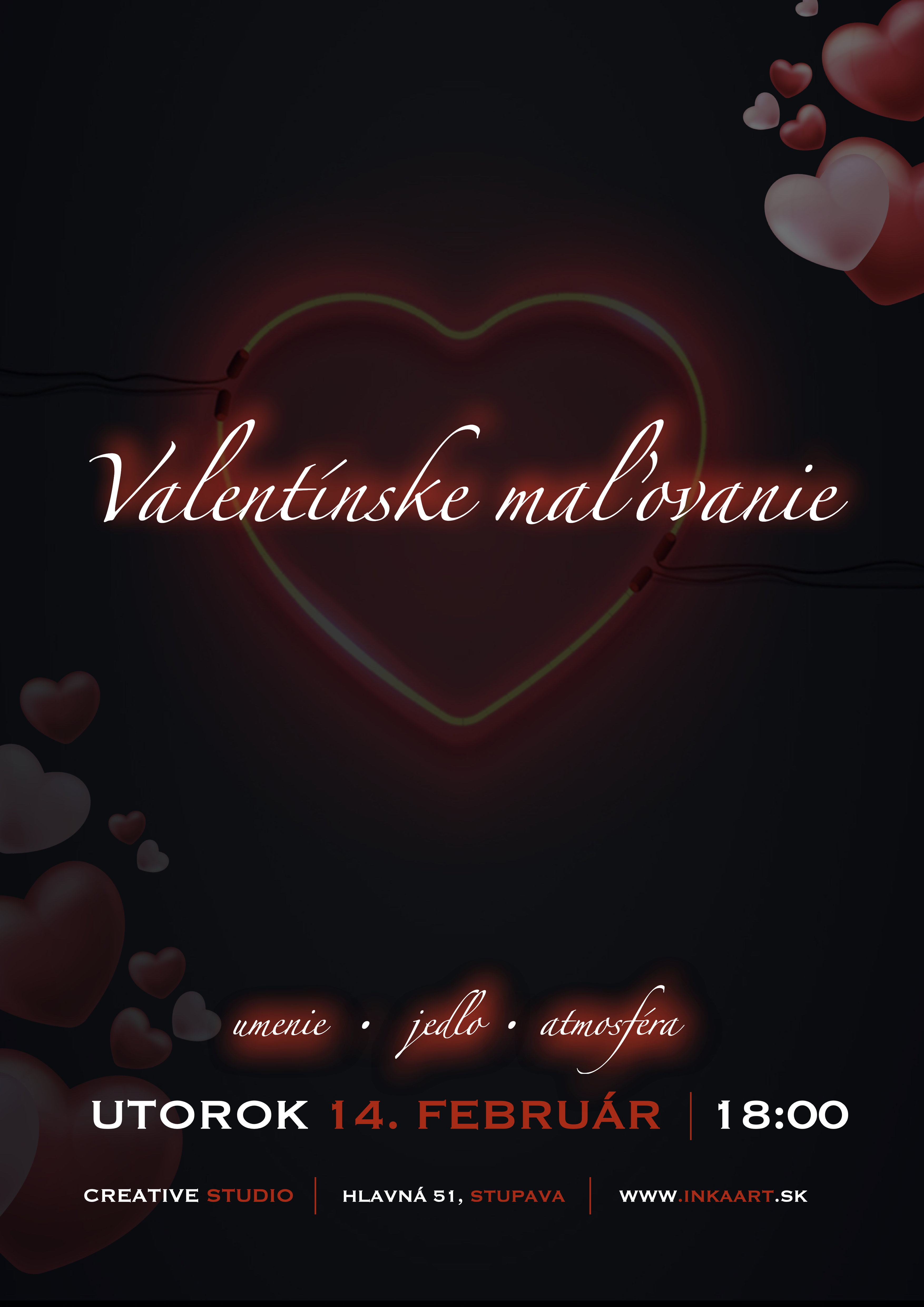 Valentínske maľovanie | utorok 14.2.23. | 18:00-20:30