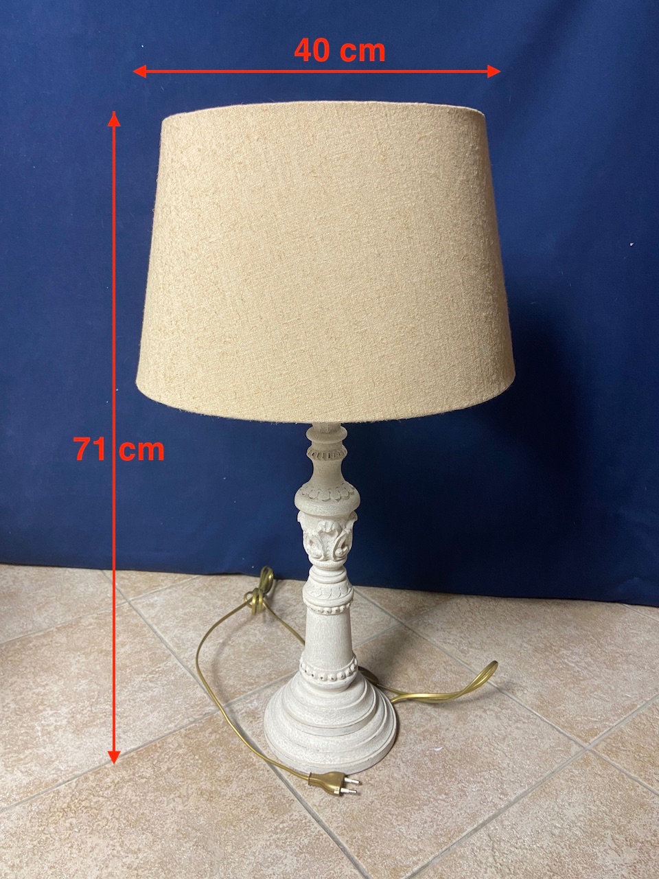 Set - Stolná lampa retro má výšku V-71cm. 2ks BLANC DIVOIRE