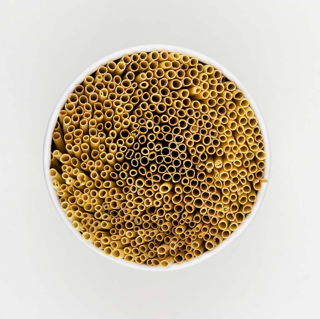 Rovné slamky z prírodnej pšenice (145mm x2-5mmx 0.1mm)