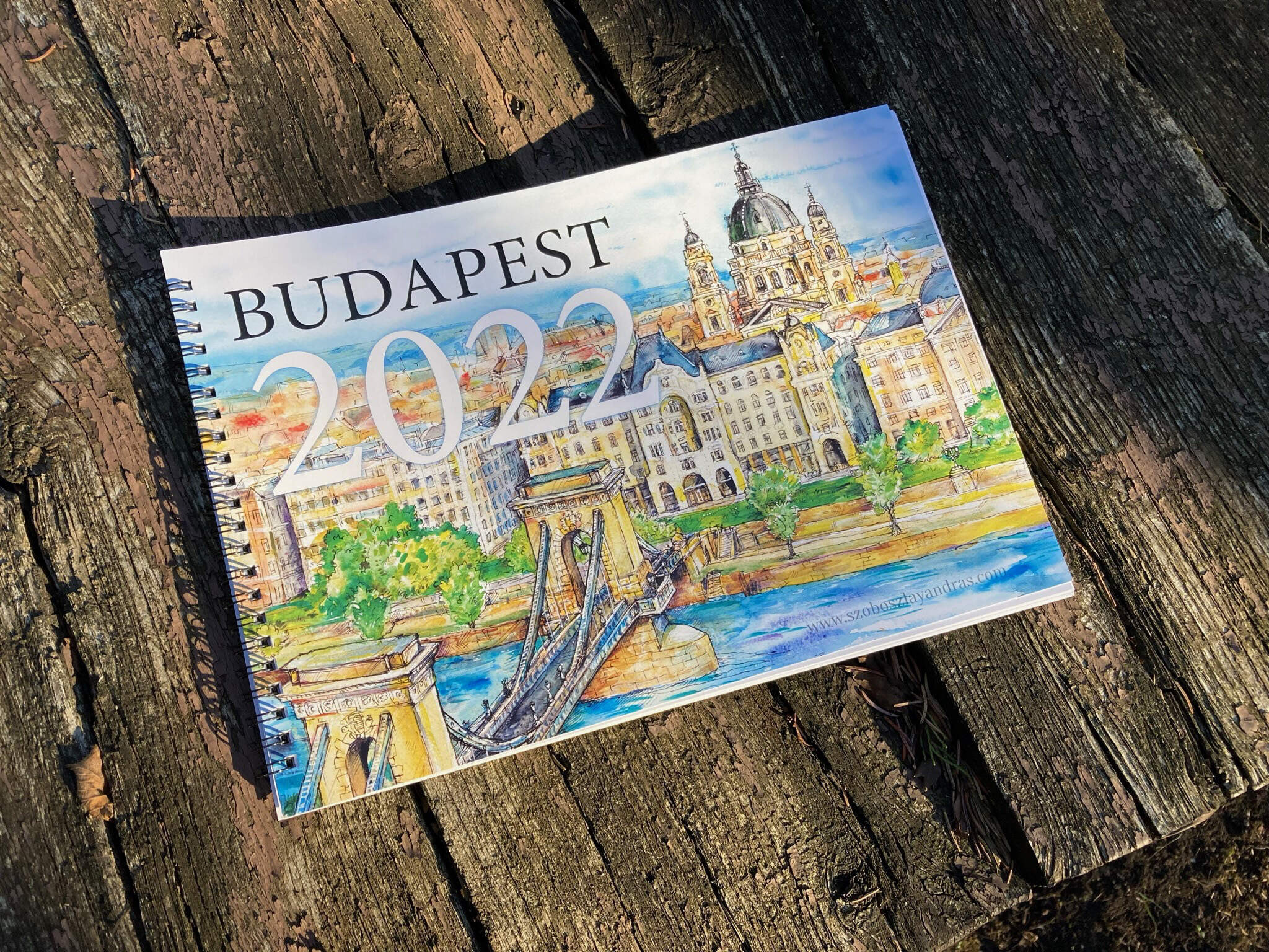 Horizontális Naptár 2022. Budapest legszebb helyei - A4