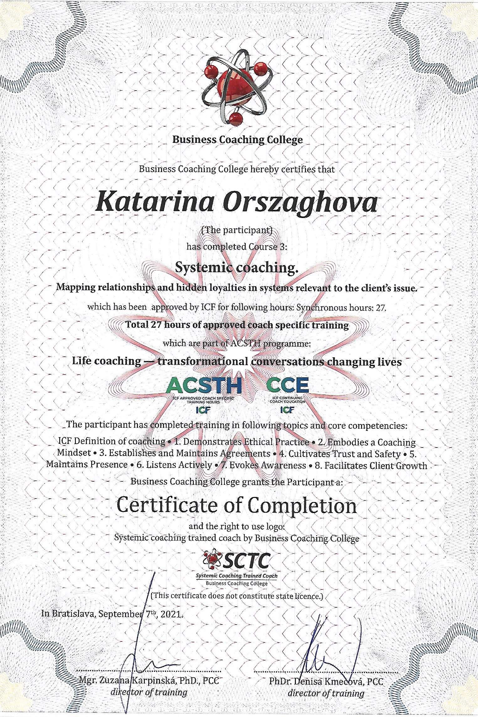 Systemic Coaching Trained Coach