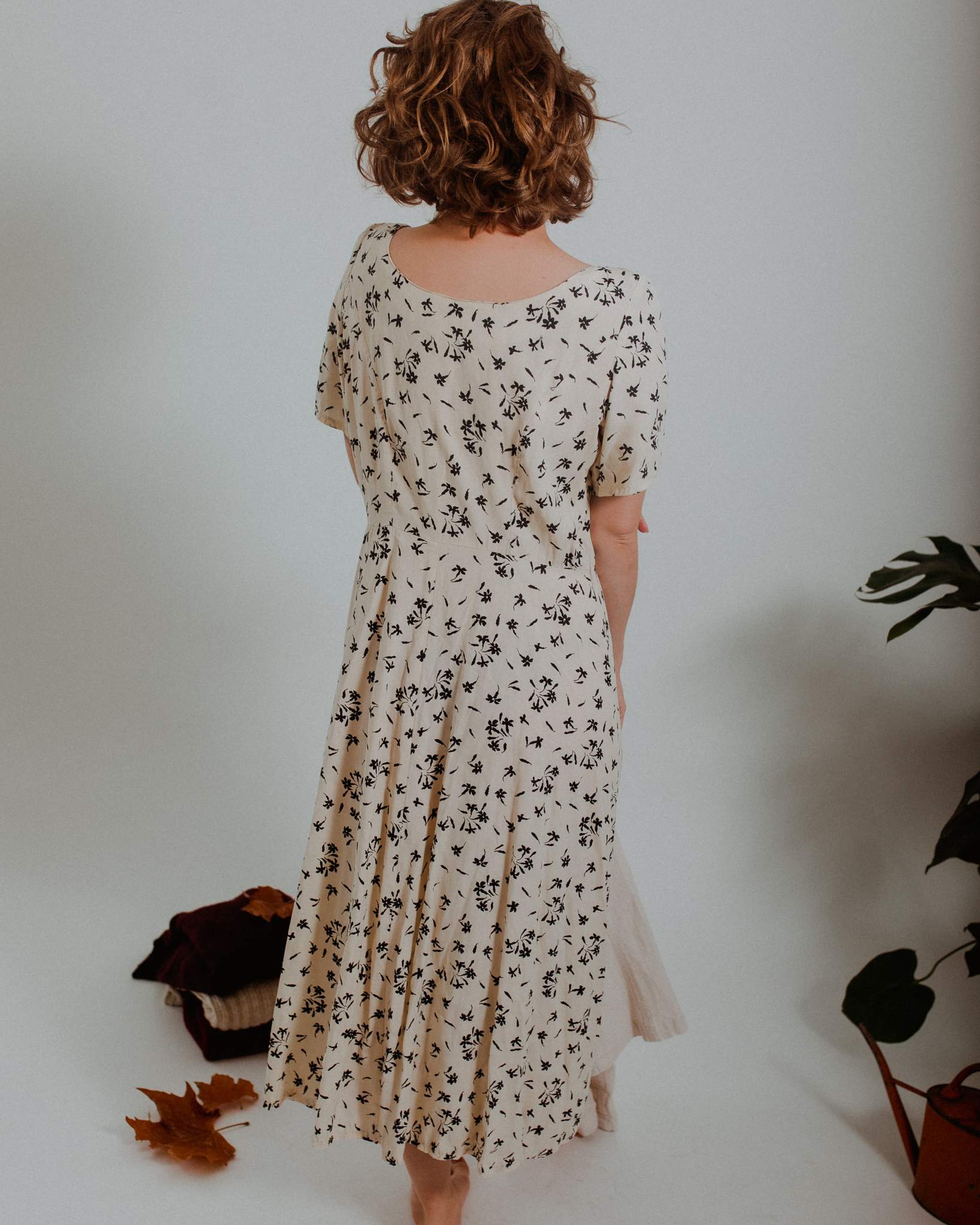 Vintage kvetinové šaty