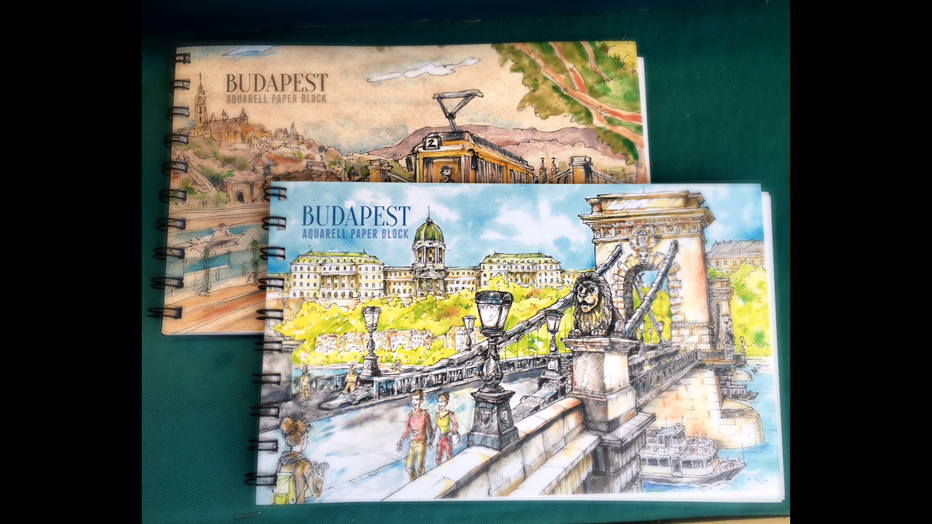 Budapest Aquarell paper block notesz, füzet, sketchbook