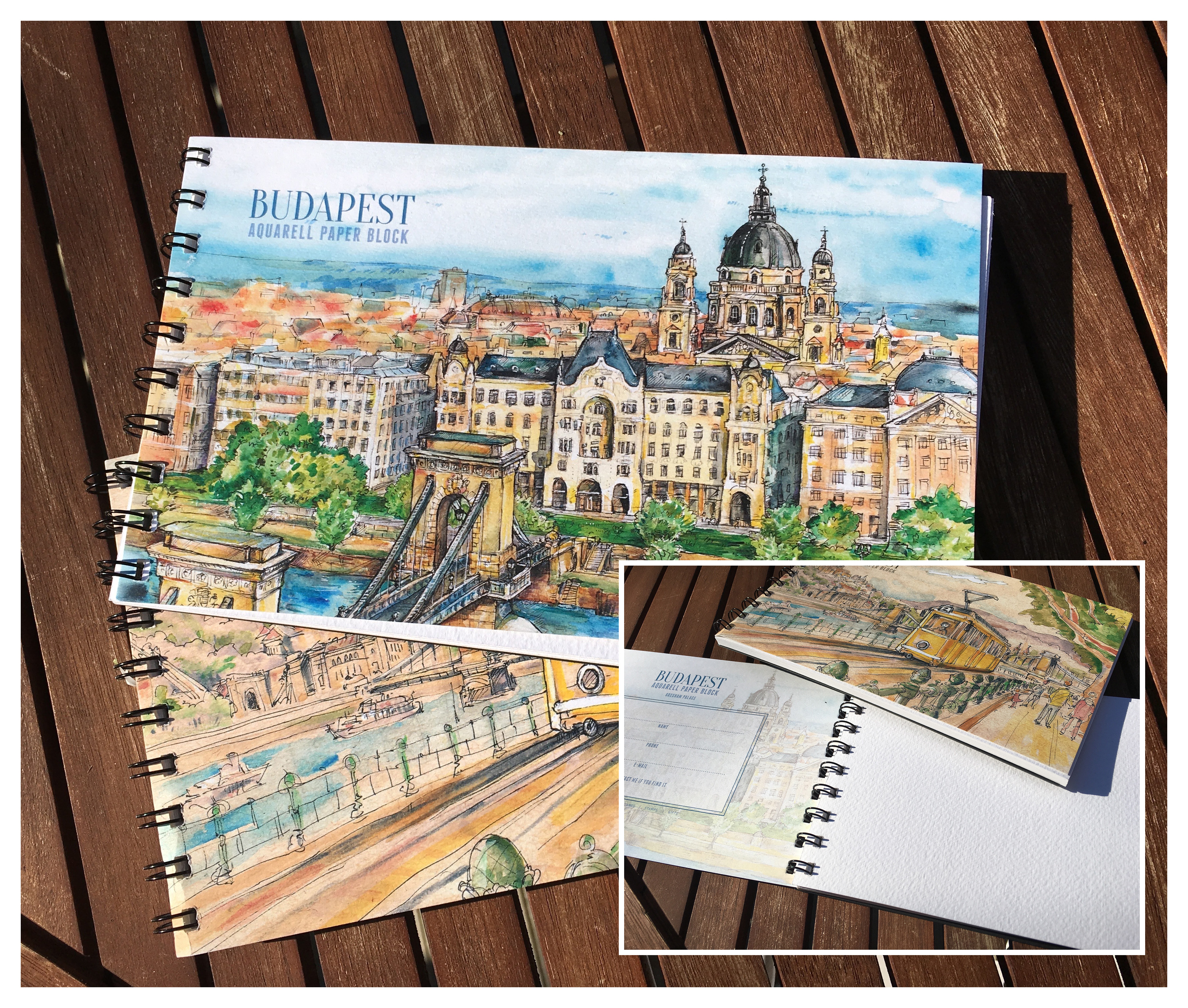 Budapest Aquarell paper block notesz, füzet, sketchbook