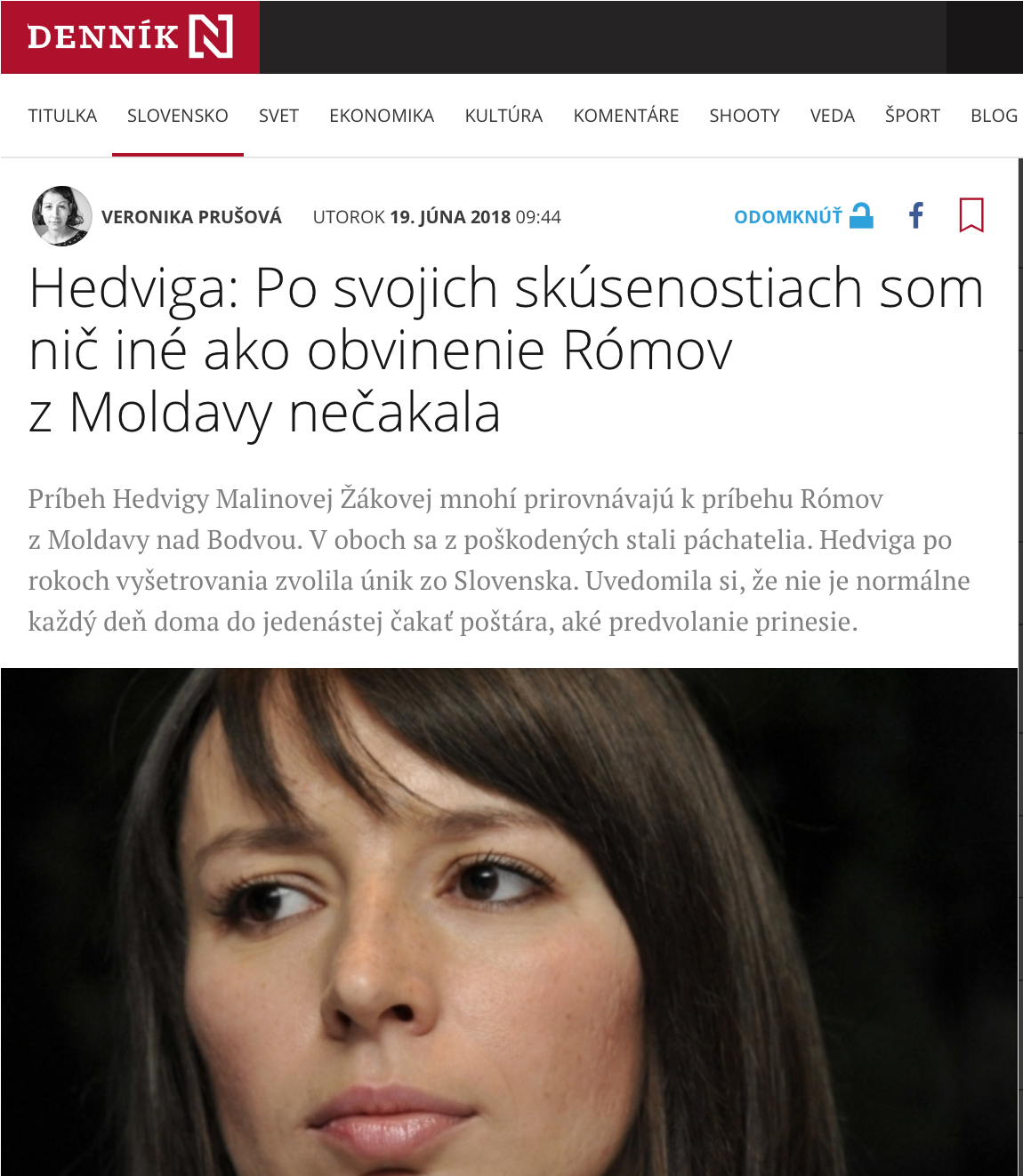 ROZHOVOR: Hedviga Žáková-Malinová