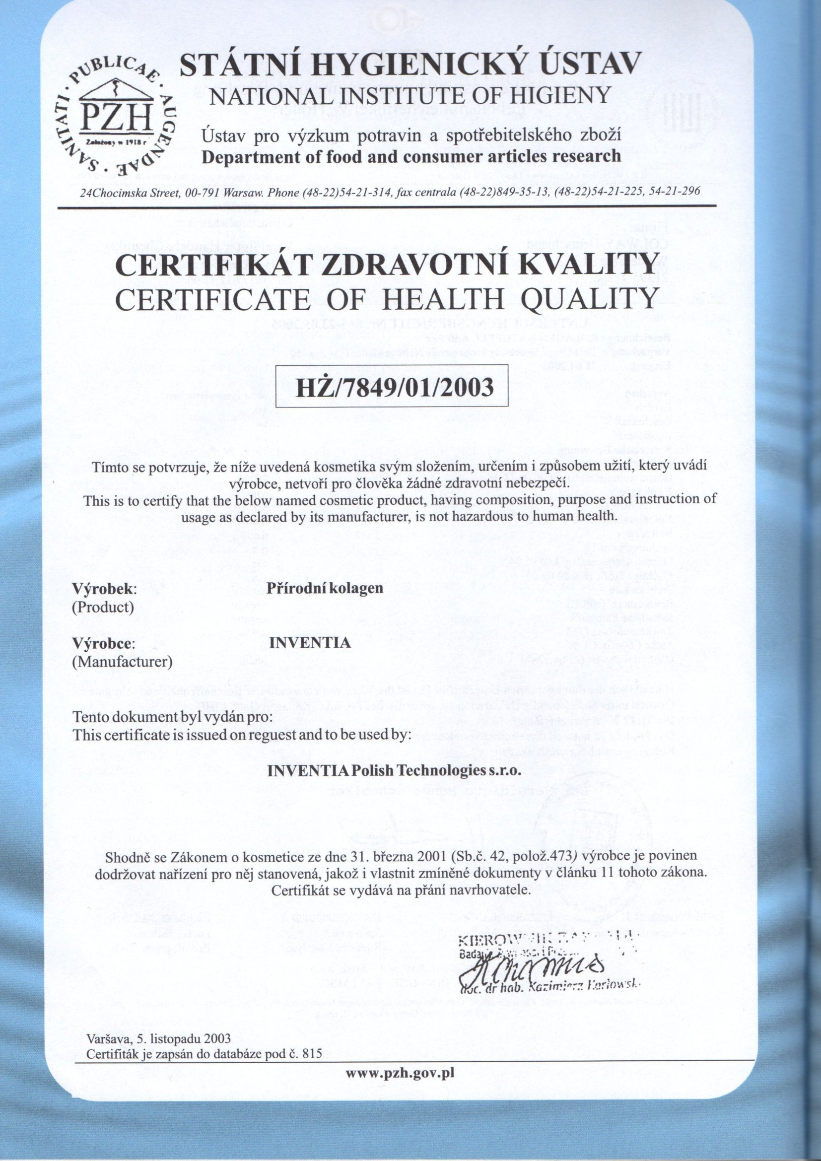 Certifikt zdravotnej kvalitypng