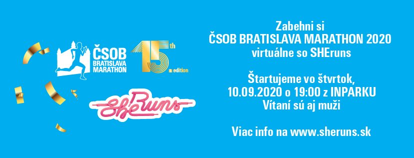Zabehni si so SHEruns virtuálne behy ČSOB Bratislava Marathonu