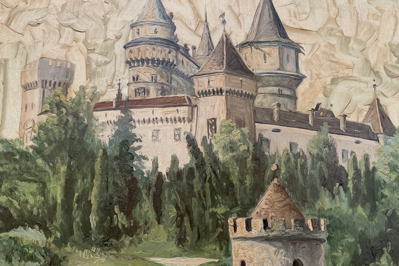 Obraz Bojnicky zamok Picture Bojnice castle 1978