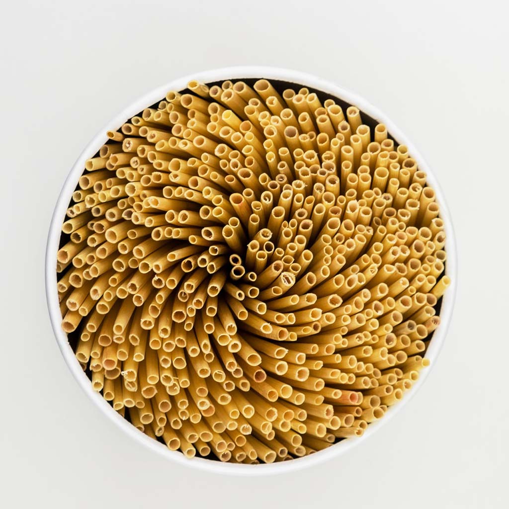Rovné slamky z prírodnej pšenice (145mm x2-5mmx 0.1mm)