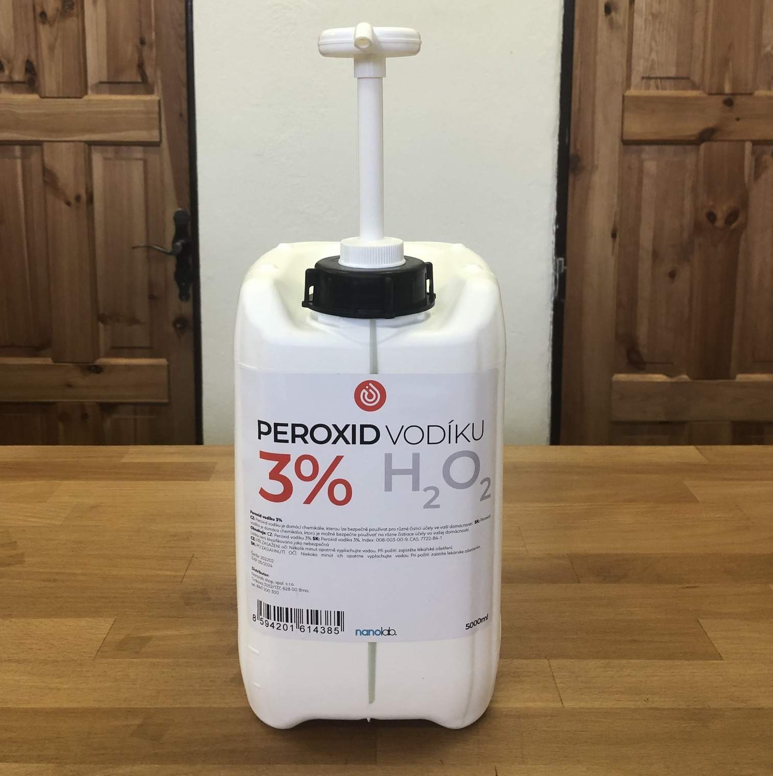 Čapovaný peroxid vodíka 3%