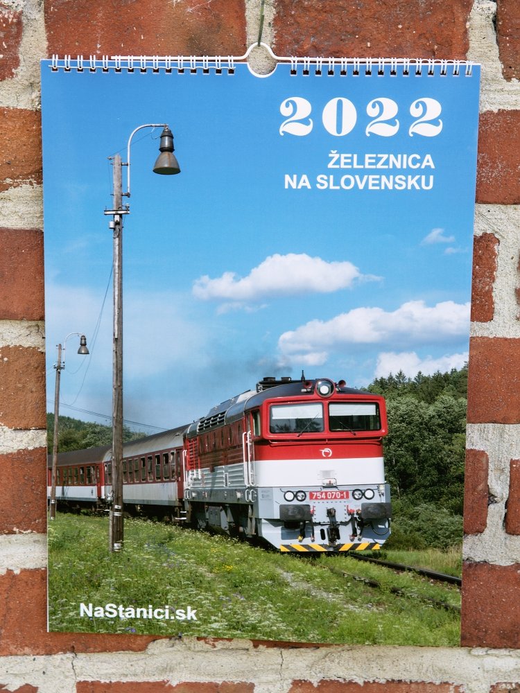 Kalendár 2022 Železnice na Slovensku (od 7,00€)