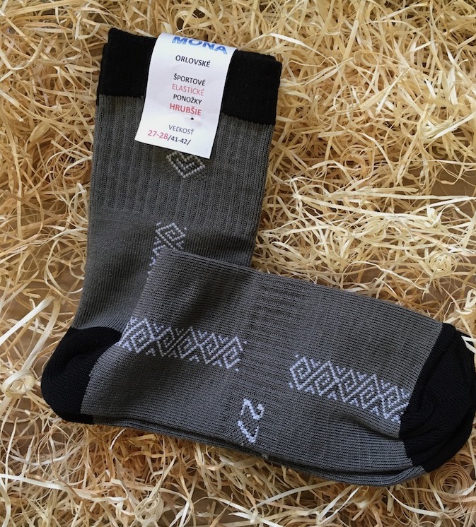 Športové ponožky elastické hrubšie - Vzor tmavošedé