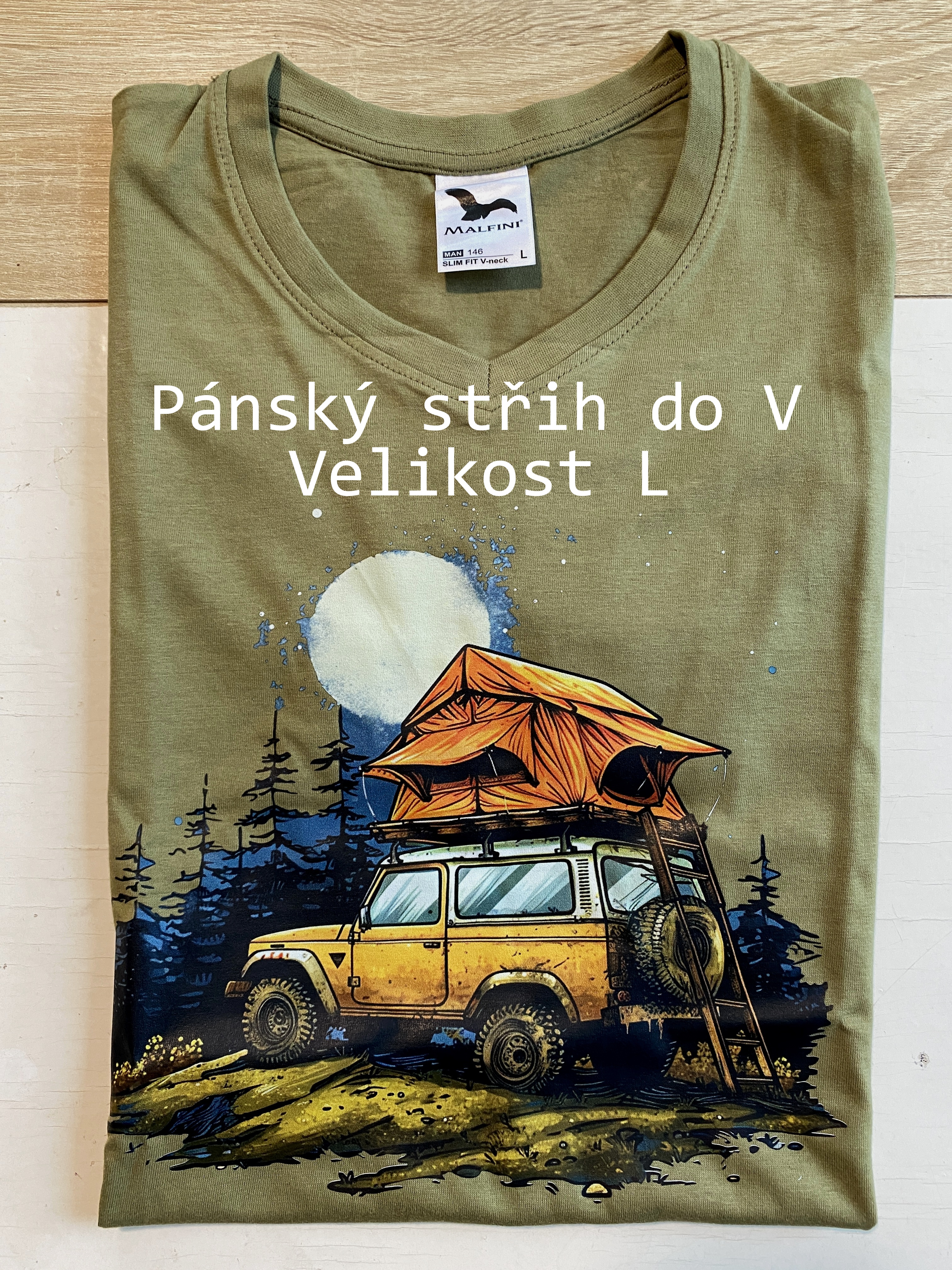 Pánské tričko V-neck