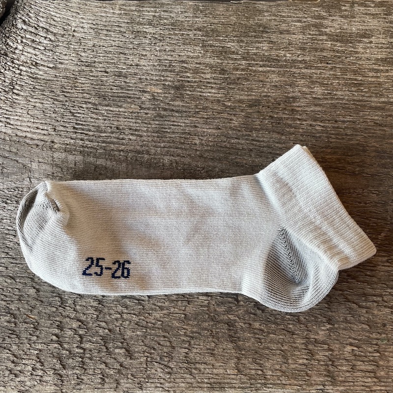 Športové elastické ponožky členkové - bledošedé