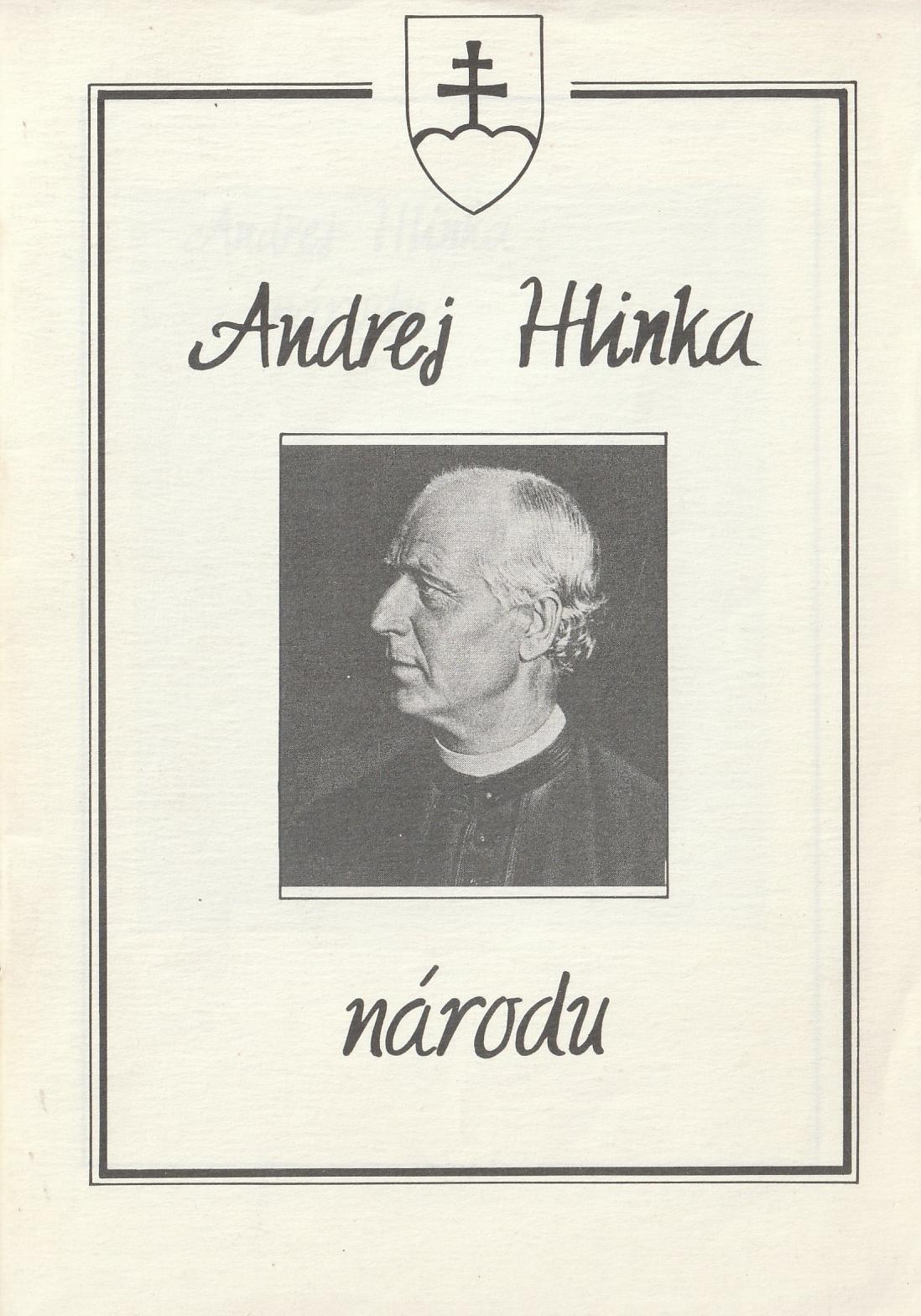 Hlinka Andrej - Andrej Hlinka národu