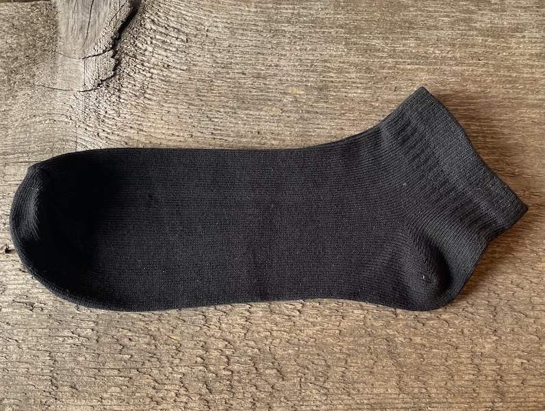 Športové ponožky členkové - čierne