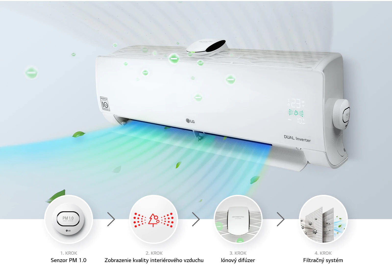 Nástenná klimatizácia LG Purifier Air AP12RT