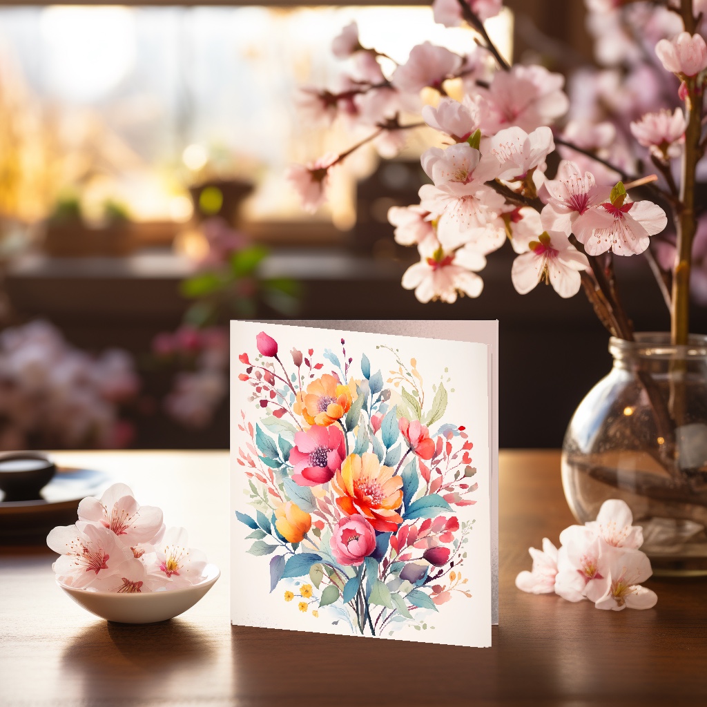 Virágos üdvözlőkártyák - Anyák napjára is