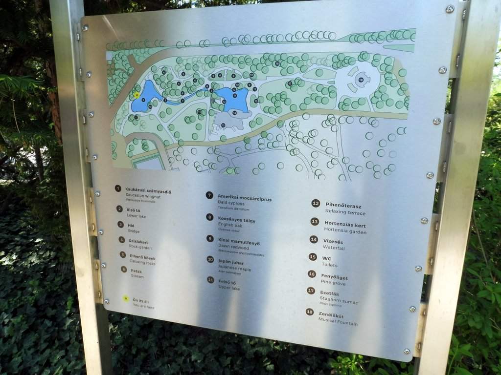 Mapa Japonskej záhrady/The map of japanese garden