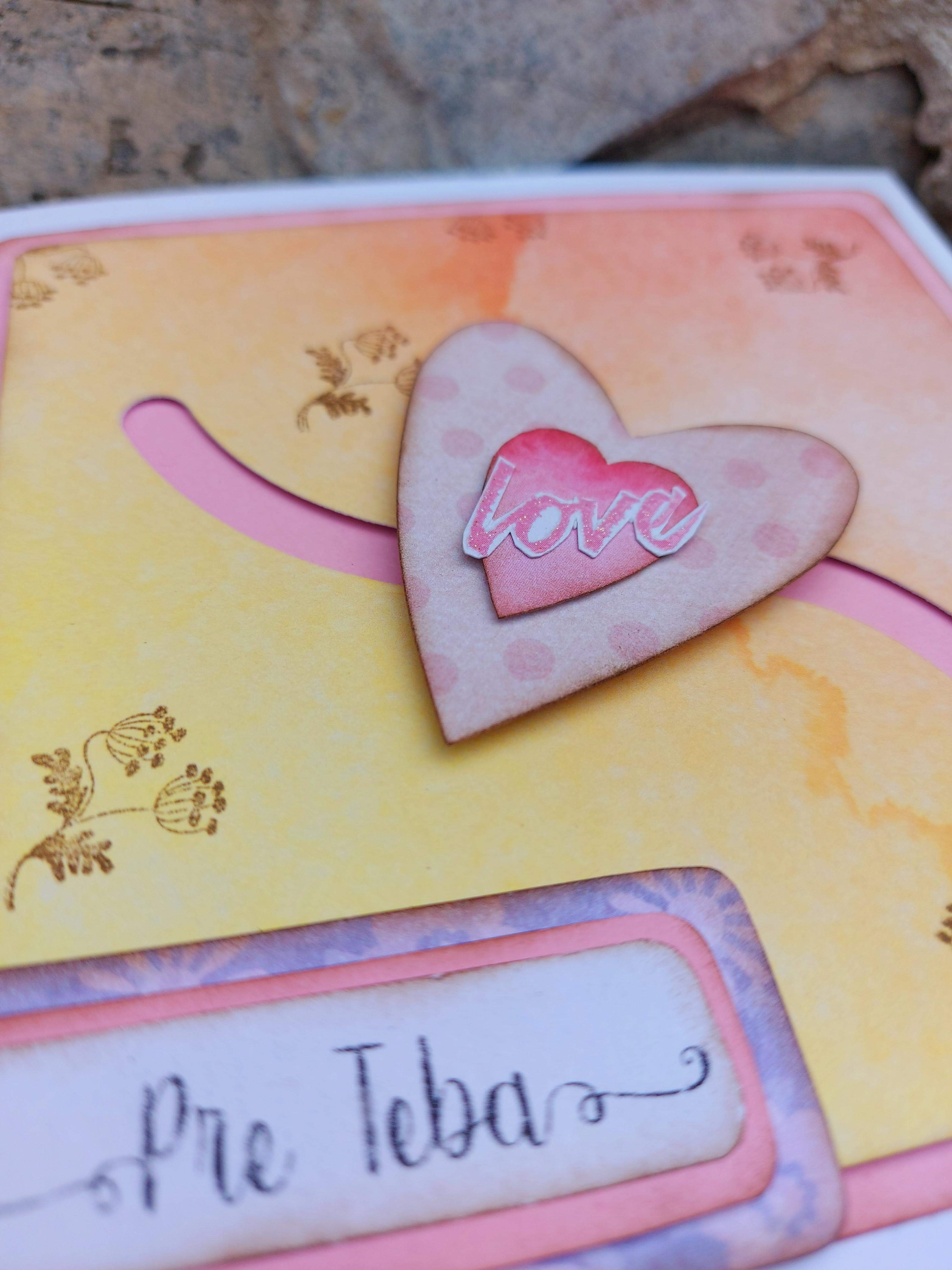 Valentínska pohľadnica- pohyblivé srdce