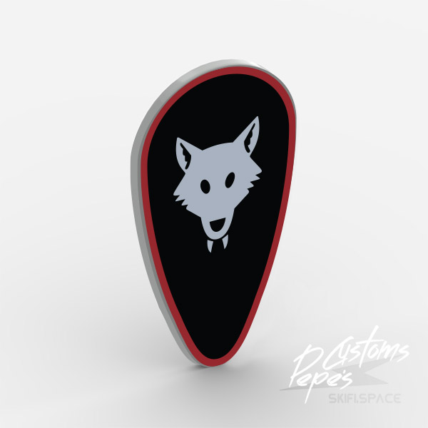 Shield oval 3 - Wolfpack