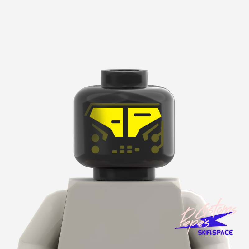 HEAD 8 - Blacktron droid