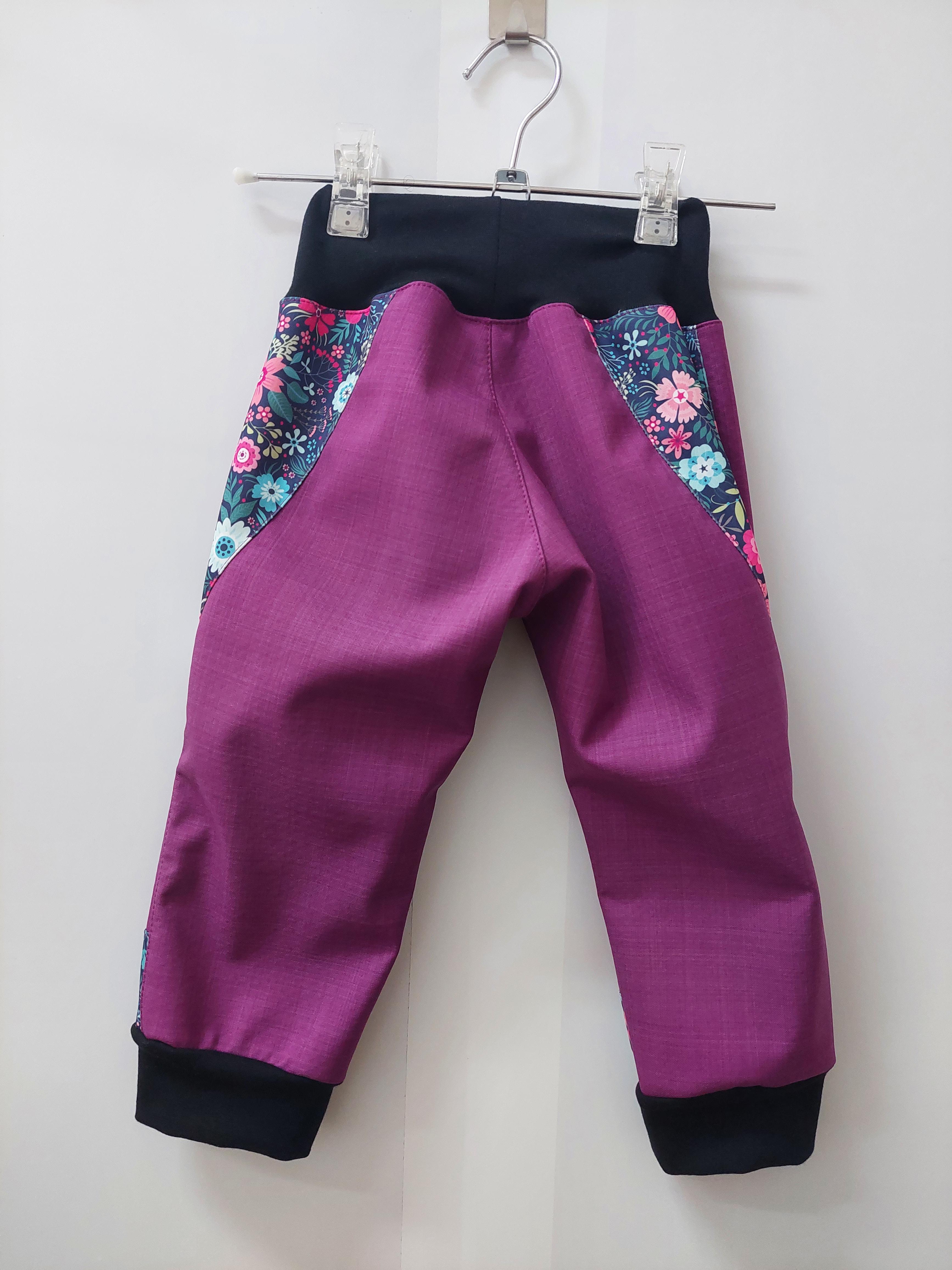 Dívčí softshellové kalhoty jarní