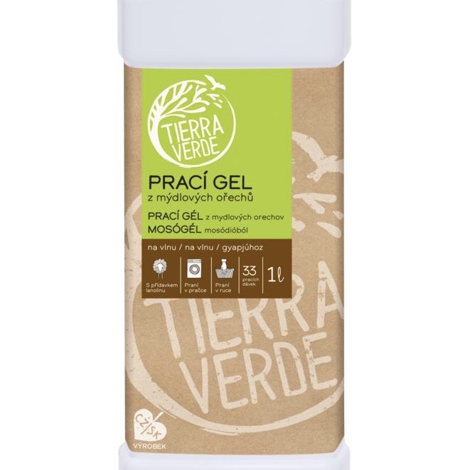 Čapovaný prací gél - Tierra Verde - Vlna a funkčný textil (merino)