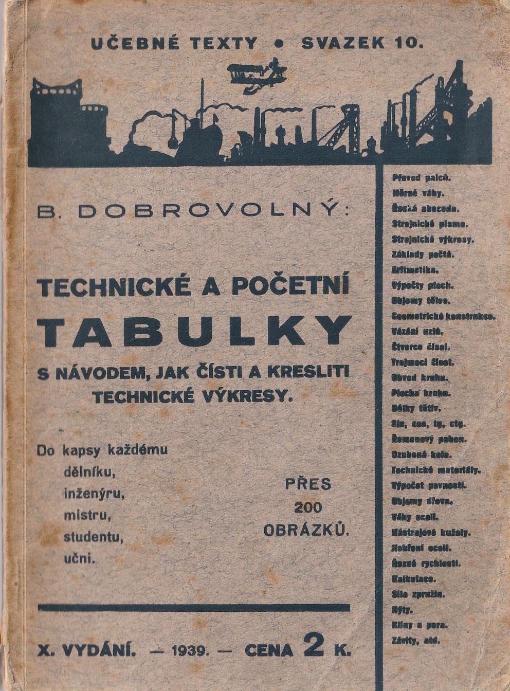 Dobrovolný B. - Technické a početní tabulky