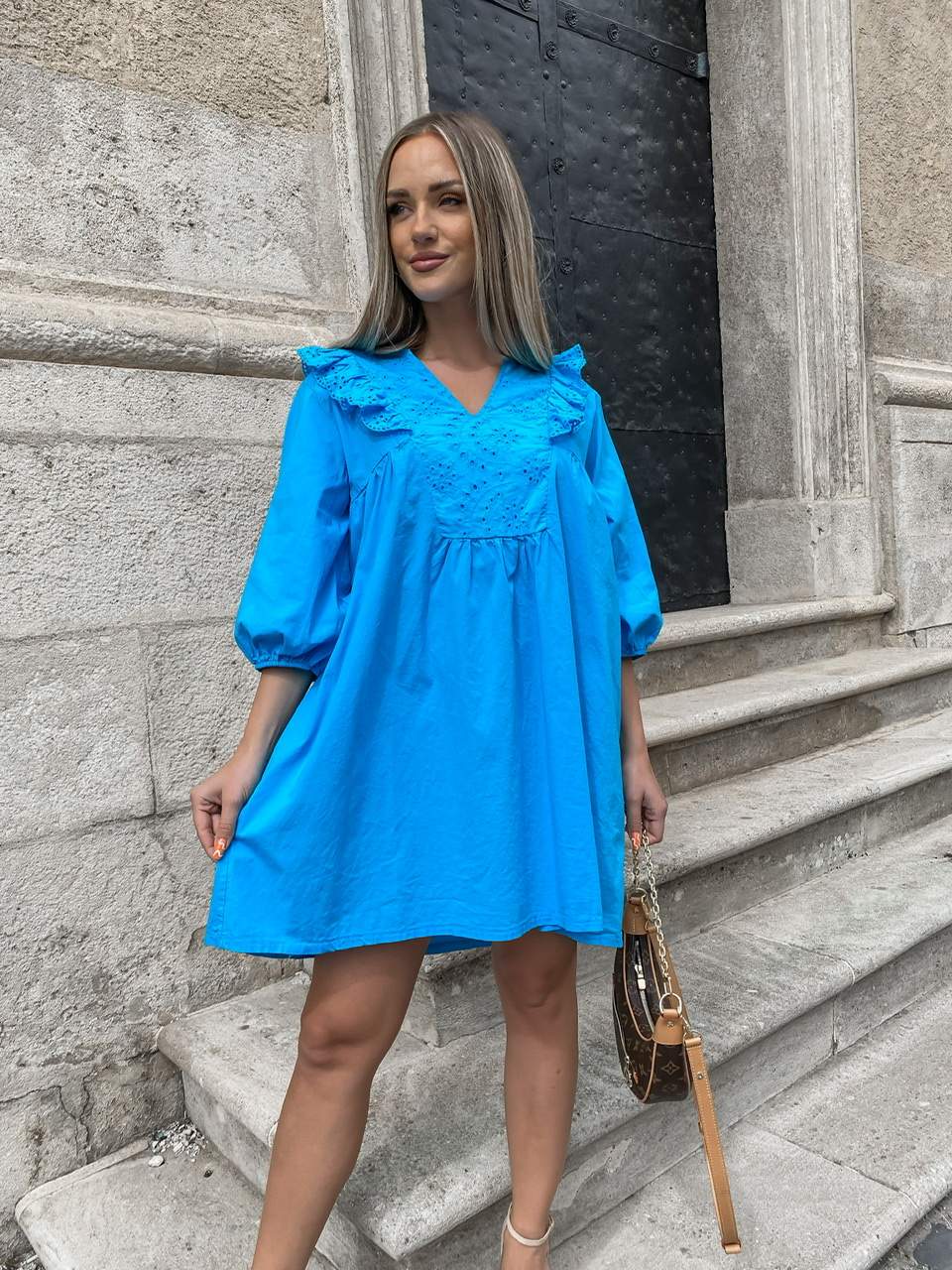 Modré šaty KORNIE