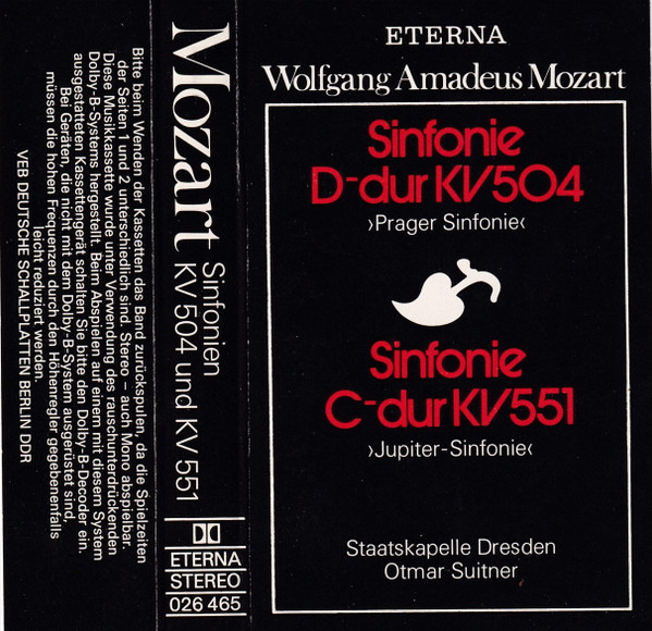 Wolfgang Amadeus Mozart  -  Otmar Suitner"	Sinfonie D-Dur KV 504