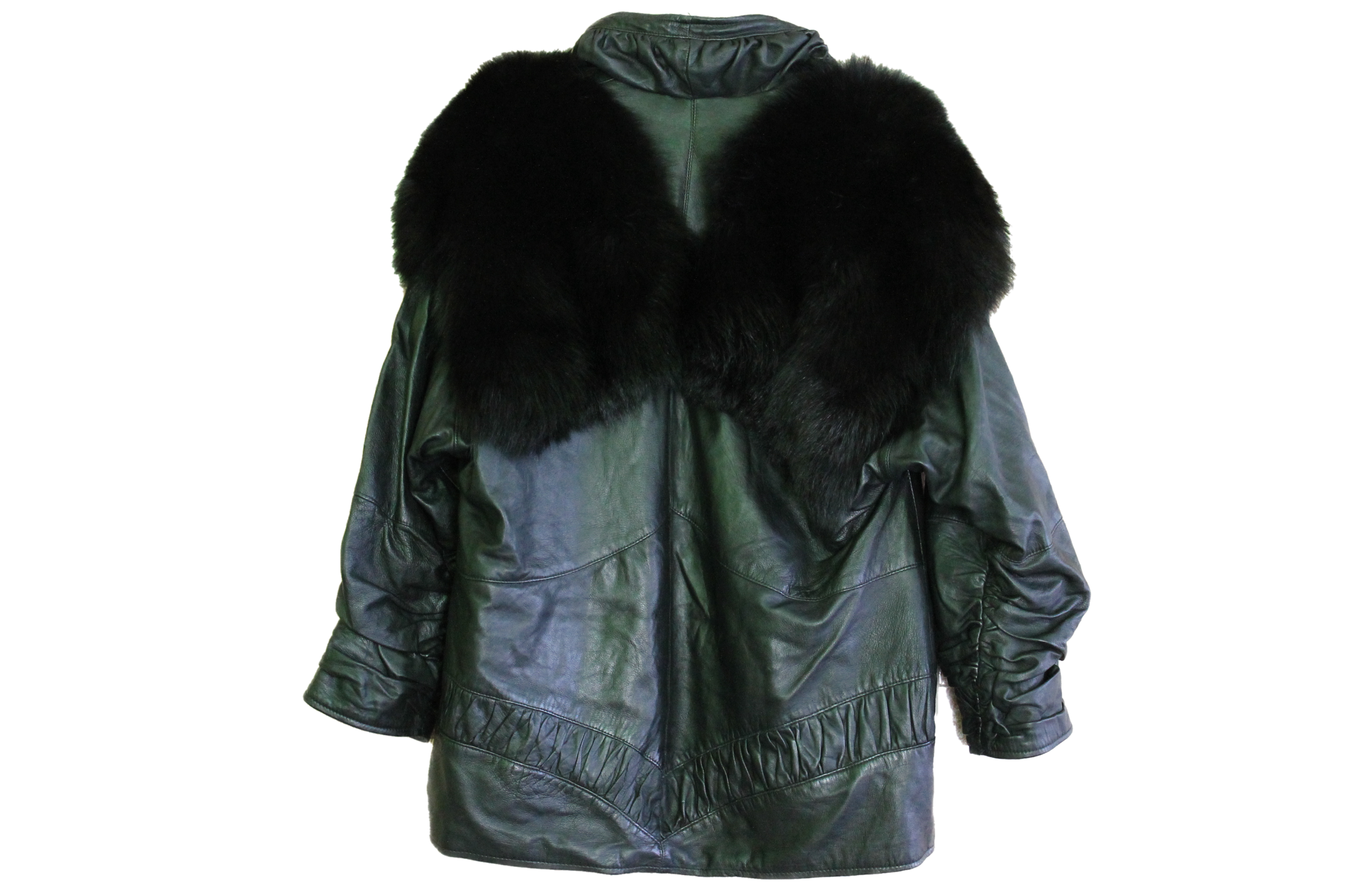 leather coat oversized