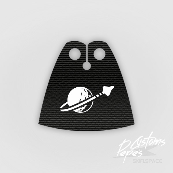 Custom CAPE - BIG BLACK - CLASSIC SPACE LOGO