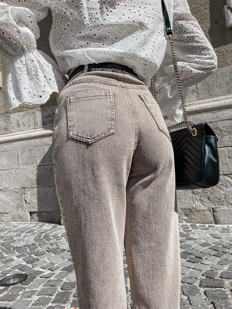 Sivé džínsy POGGY