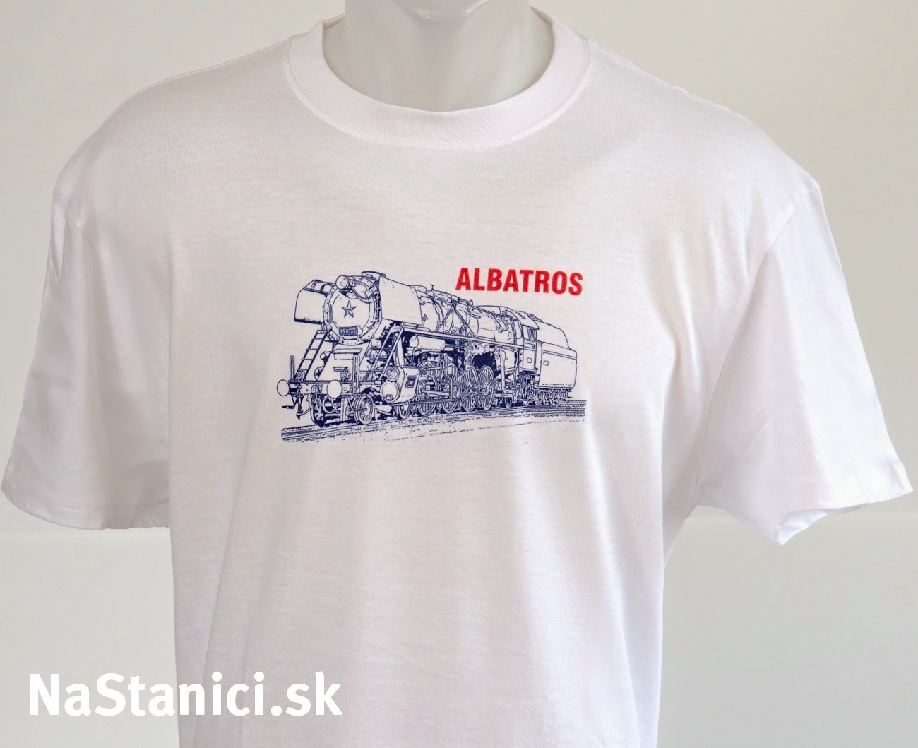 Tričko lokomotíva Albatros 498.104 perokresba