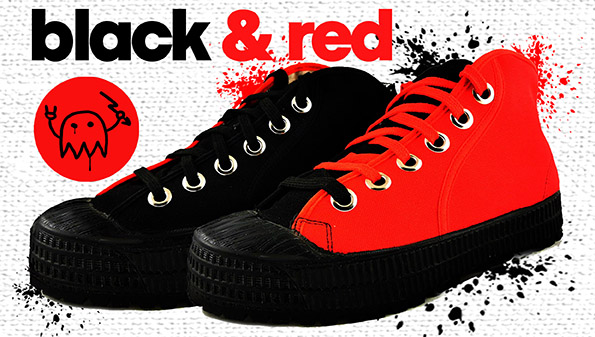 BLACK & RED