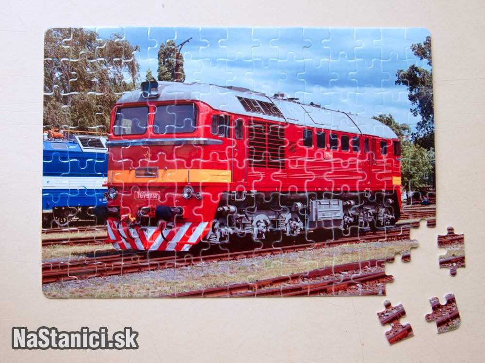 Puzzle s lokomotívou Sergej