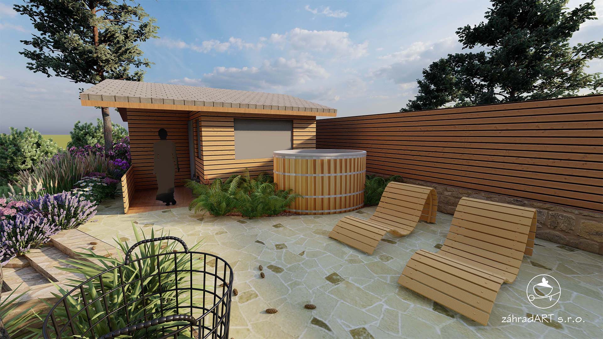 Záhradný domček sa zmenil na saunu